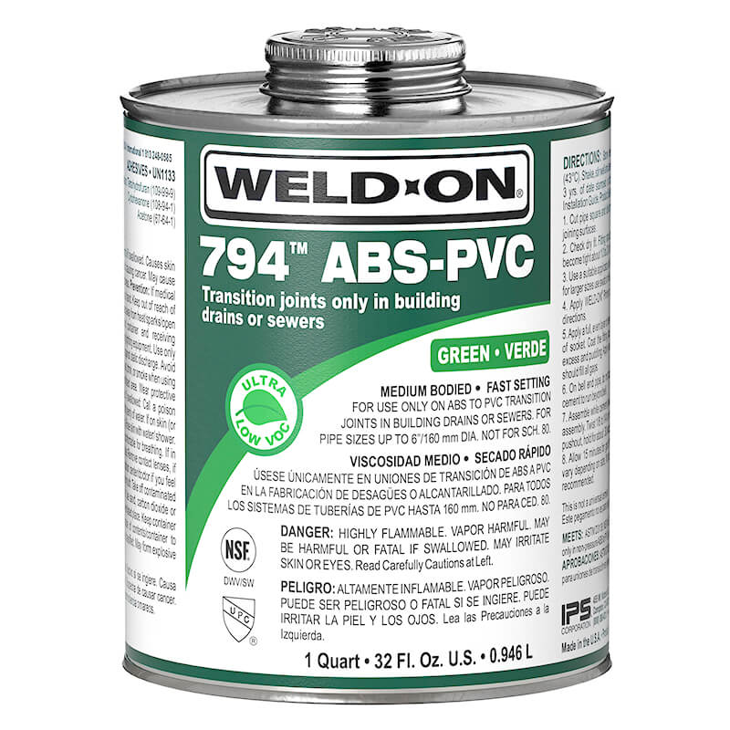 Weld-On® 794™ ABS-PVC Transition