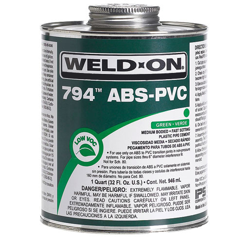 SOLVENT WELD PVC/ABS 3/4" PRESSURE PIPE UNION