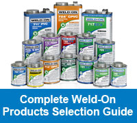 Complete Weld-On Products Selection Guide